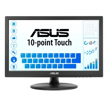 ASUS Touch VT169HE datora monitors 39,6 cm (15,6 collu) 1920 x 1080 pikseļi Full HD LED skārienekrāns galda virsmai melns