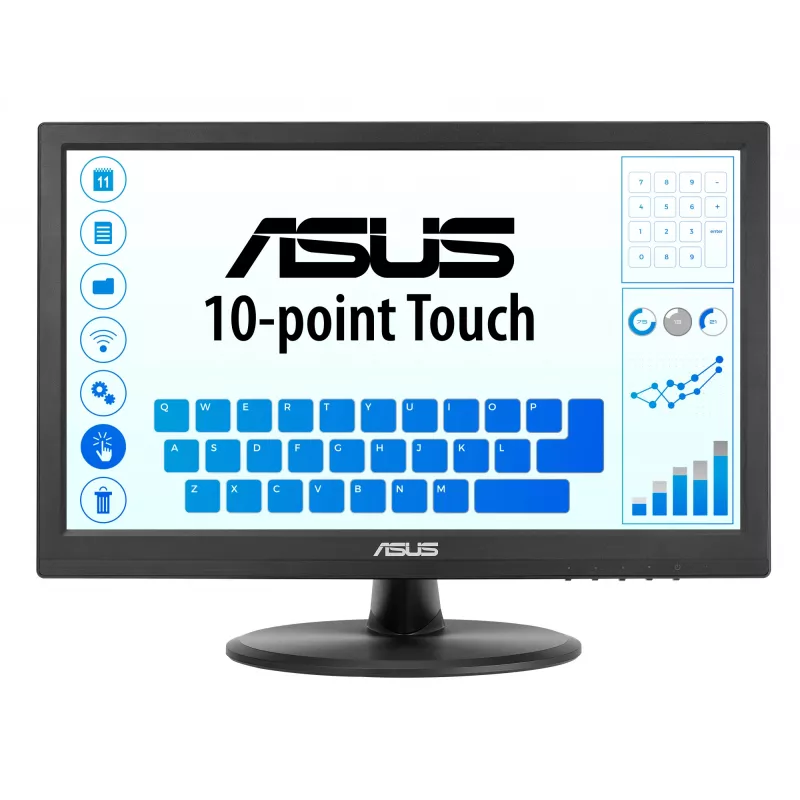 ASUS Touch VT169HE datora monitors 39,6 cm (15,6 collu) 1920 x 1080 pikseļi Full HD LED skārienekrāns galda virsmai melns