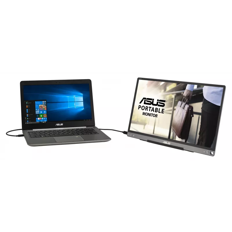 ASUS ZenScreen MB16ACE monitors 39,6 cm (15,6 collu) 1920 x 1080 pikseļi Full HD LED Pelēks
