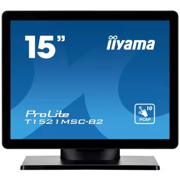 iiyama ProLite T1521MSC-B2 skārienjūtīgais monitors 38,1 cm (15 inch) 1024x768 XGA LED