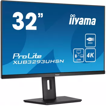 IIyama ProLite XUB3293UHSN-B5 31.5 collu 4K Ultra HD LCD monitors melnā krāsā
