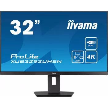 IIyama ProLite XUB3293UHSN-B5 31.5 collu 4K Ultra HD LCD monitors melnā krāsā