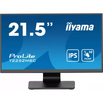 iiyama ProLite T2252MSC-B2 monitors 54.6 cm (21.5 collas) 1920 x 1080 pikseļi Full HD LCD skārienekrāns Melns