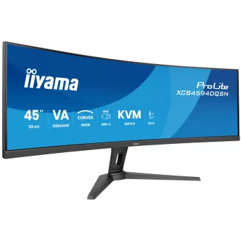 iiyama G-MASTER 45 inch LCD izliekts biznesa UWQHD dators monitors 113 cm (44.5 inch) 5120 x 1440 pikseļi Dual QHD LED Melns