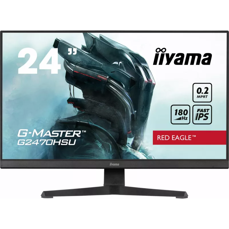 iiyama G-MASTER G2470HSU-B6 dators monitors 60.5 cm (23.8 collas) 1920 x 1080 pikseļi Full HD LCD Melns