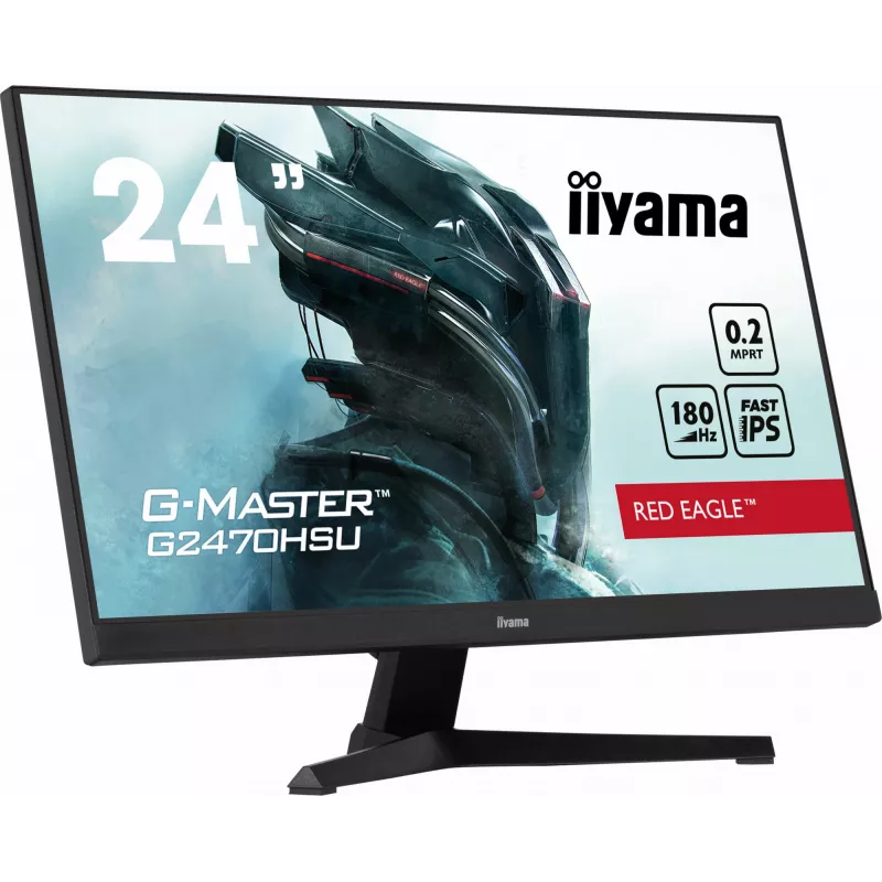 iiyama G-MASTER G2470HSU-B6 dators monitors 60.5 cm (23.8 collas) 1920 x 1080 pikseļi Full HD LCD Melns