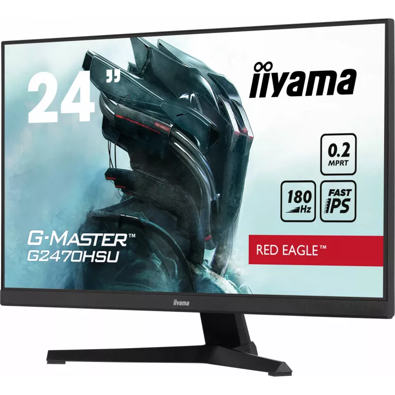 iiyama G-MASTER G2470HSU-B6 dators monitors 60.5 cm (23.8 collas) 1920 x 1080 pikseļi Full HD LCD Melns