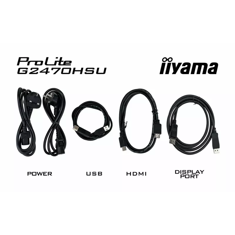 iiyama G-MASTER G2470HSU-B6 dators monitors 60.5 cm (23.8 collas) 1920 x 1080 pikseļi Full HD LCD Melns