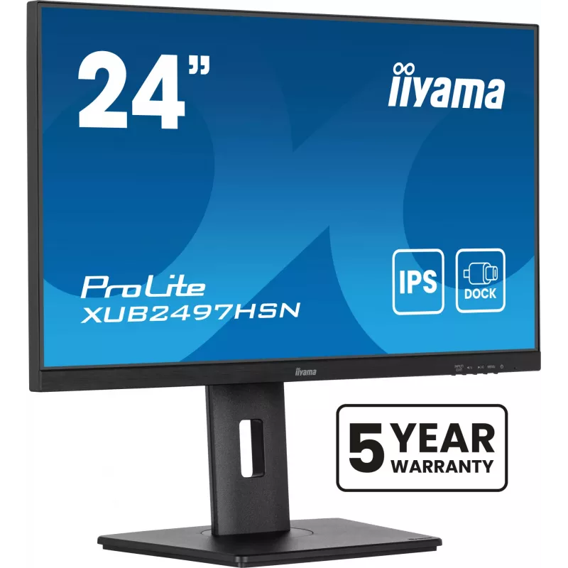 iiyama ProLite XUB2497HSN-B2 monitors 60.5 cm (23.8 collas) Full HD LED melns