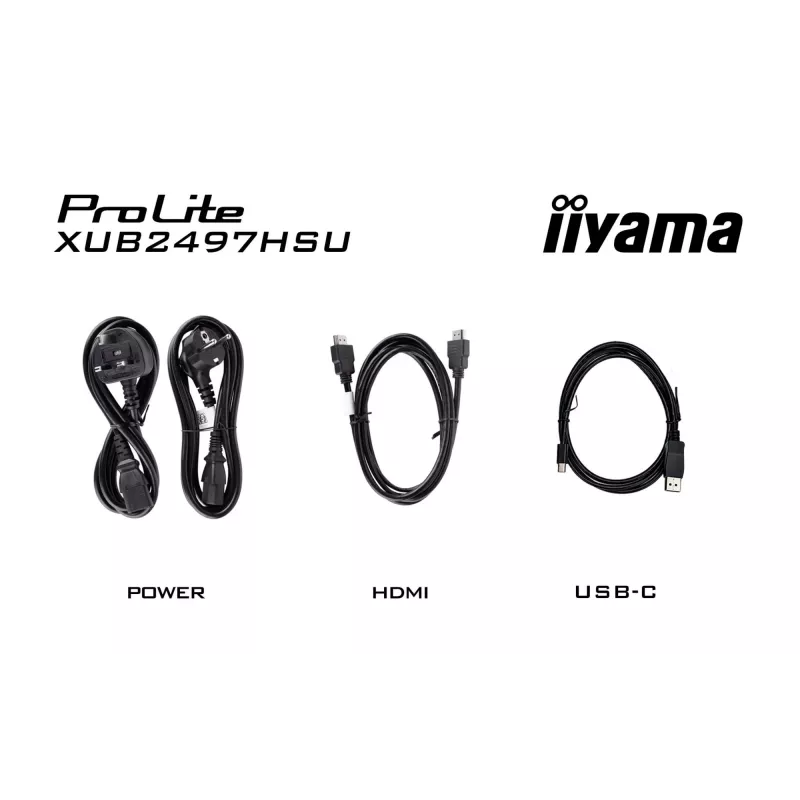 iiyama ProLite XUB2497HSN-B2 monitors 60.5 cm (23.8 collas) Full HD LED melns