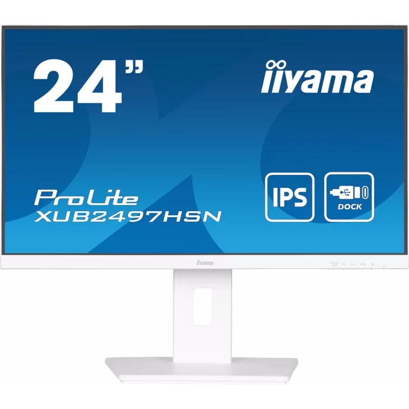 iiyama ProLite XUB2497HSN-W2 monitors 60.5 cm (23.8 collas) 1920 x 1080 pikseļi Full HD LED balts