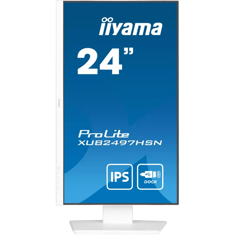 iiyama ProLite XUB2497HSN-W2 monitors 60.5 cm (23.8 collas) 1920 x 1080 pikseļi Full HD LED balts