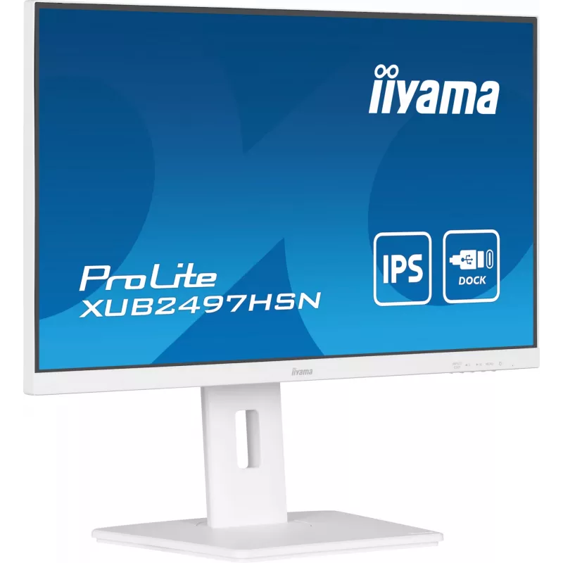 iiyama ProLite XUB2497HSN-W2 monitors 60.5 cm (23.8 collas) 1920 x 1080 pikseļi Full HD LED balts