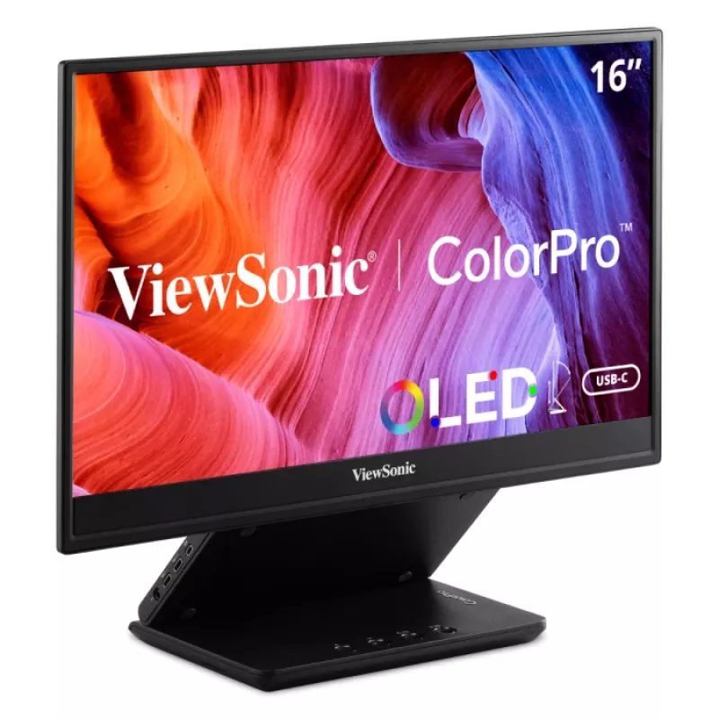 Viewsonic VP Series VP16-OLED pārnēsājamais monitors 40.6 cm (16 inch) Full HD OLED melns
