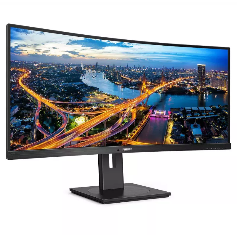 Philips B Line 346B1C/00 dators monitors 86.4 cm (34 colli) 3440 x 1440 pikseļi Quad HD LCD Melns