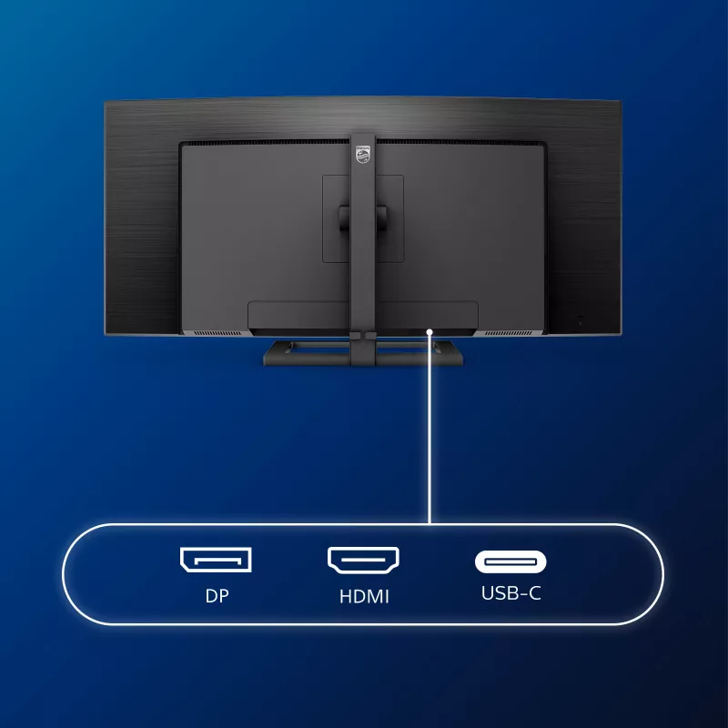 Philips E Line 346E2CUAE/00 monitors 86,4 cm (34 inch) 3440 x 1440 pikseļi Wide Quad HD+ LCD melns
