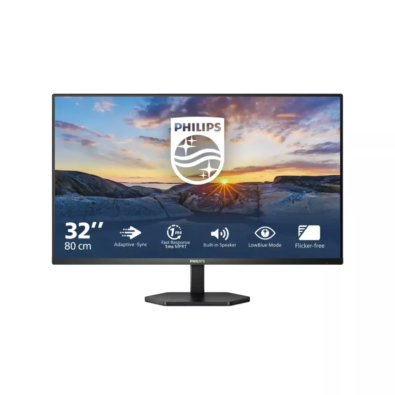 Philips 3000 sērija 32E1N3100LA/00 datora monitors 80 cm (31,5 collas) 1920 x 1080 pikseļi Full HD LCD melns