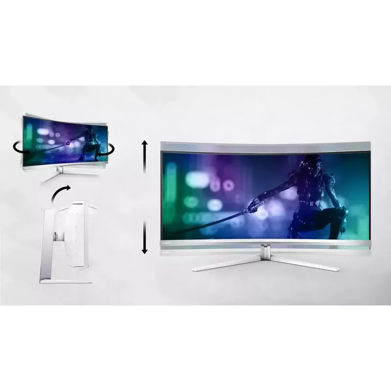 Philips Evnia 8000 32M2N8900/00 dators monitors 80 cm (31,5 collu) 3840 x 2160 pikseļi 4K Ultra HD QD-OLED Balts