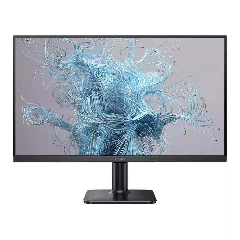Philips 24E2N1100LB/00 23.8 collu LCD monitors — 23.8 collu Full HD (1920×1080), VA panel, 100 Hz, 4 ms, 250 cd/m², VESA stiprinājums, HDMI un VGA, melns
