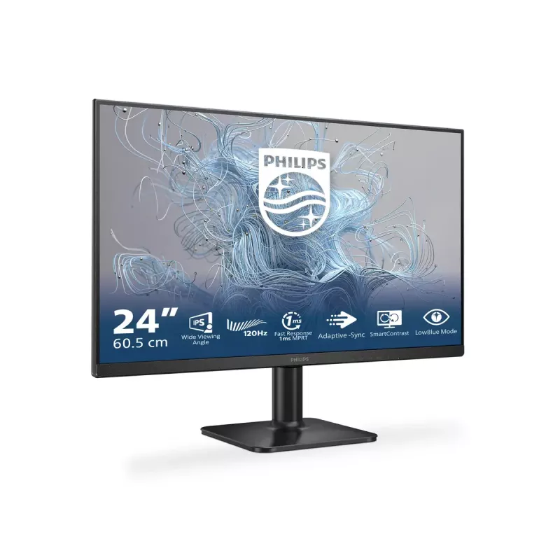 Monitors Philips 1000 sērija 24E2N1110/00 23.8 collu (60.5 cm) Full HD IPS 1920×1080 120 Hz 4 ms Melns