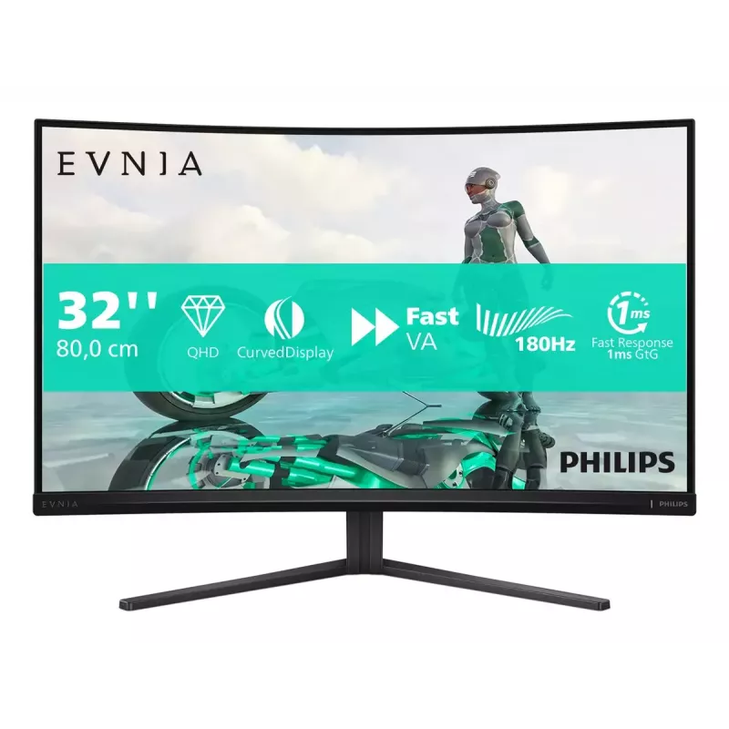 Philips Evnia 32M2C3500L/00 datora monitors 80 cm (31.5 collas) 2560 x 1440 pikseļi Quad HD LCD Melns