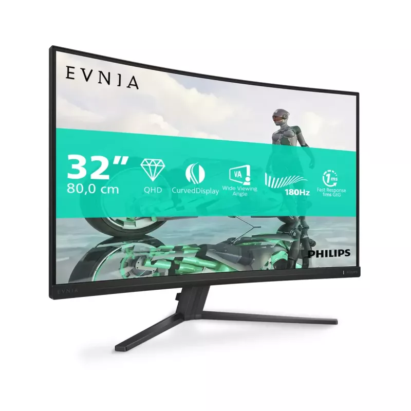 Philips Evnia 32M2C3500L/00 datora monitors 80 cm (31.5 collas) 2560 x 1440 pikseļi Quad HD LCD Melns
