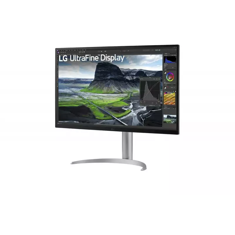 LG 32UQ850V-W 31.5 collu 4K Ultra HD (3840×2160) IPS LED monitors, 60Hz, HDR400, USB-C PD 90W, augstuma/slīpuma/pagriešanas regulēšana, VESA
