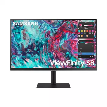 Samsung S80TB 27 collu 4K Ultra HD LED monitors, melns