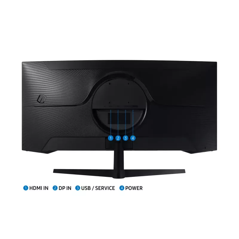 Samsung G55T monitors 86,4 cm (34 colli) 3440 x 1440 pikseļi UltraWide Quad HD LED Melns