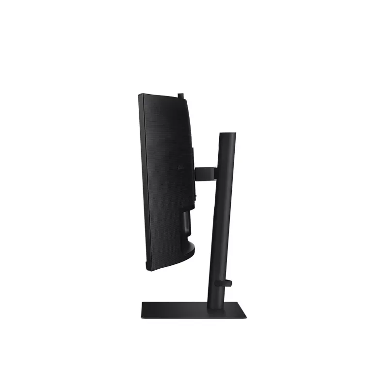 34 collu Samsung S65VC UltraPlatais Quad HD 3440x1440 Izliekts VA LCD monitors ar USB-C PD 90W, iebūvētiem skaļruņiem, 100 Hz