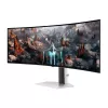 Samsung G93SC datora monitors 124.5 cm (49 colli) 5120 x 1440 pikseļi Dual QHD OLED Sudrabs