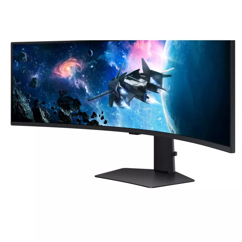 Samsung G95C monitors 124.5 cm (49 colli) 5120 x 1440 pikseļi Dual QHD LED melns