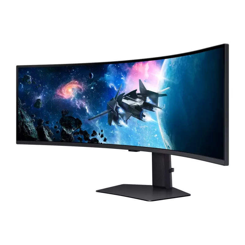 Samsung G95C monitors 124.5 cm (49 colli) 5120 x 1440 pikseļi Dual QHD LED melns