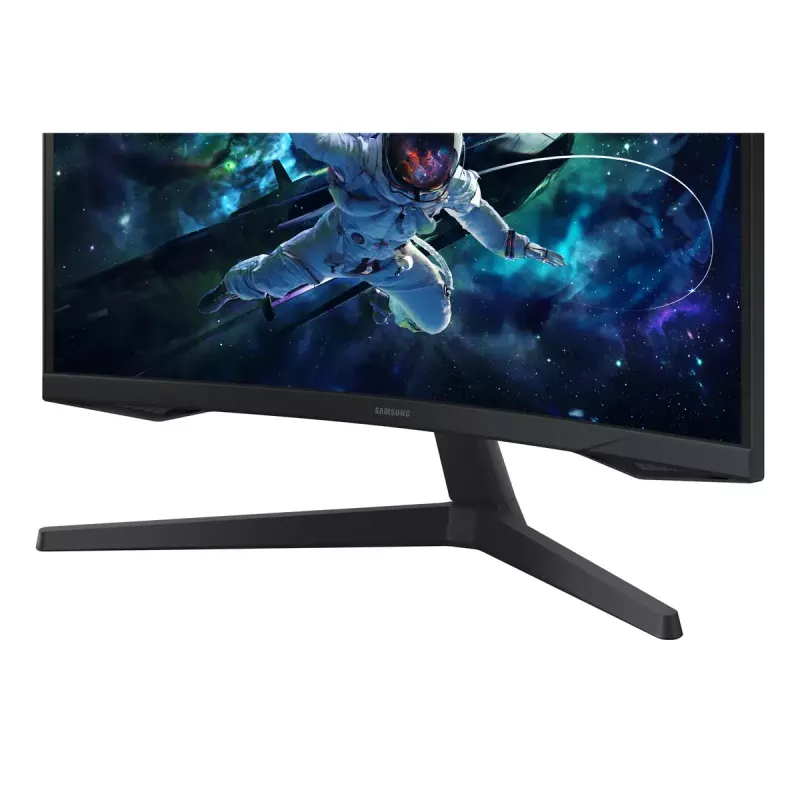 Samsung G55C 27 collu Quad HD 2560x1440 VA LED izliekts monitors 1000R, 165Hz, 1ms, FreeSync, VESA, Melns