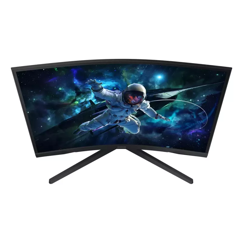 Samsung G55C 27 collu Quad HD 2560x1440 VA LED izliekts monitors 1000R, 165Hz, 1ms, FreeSync, VESA, Melns