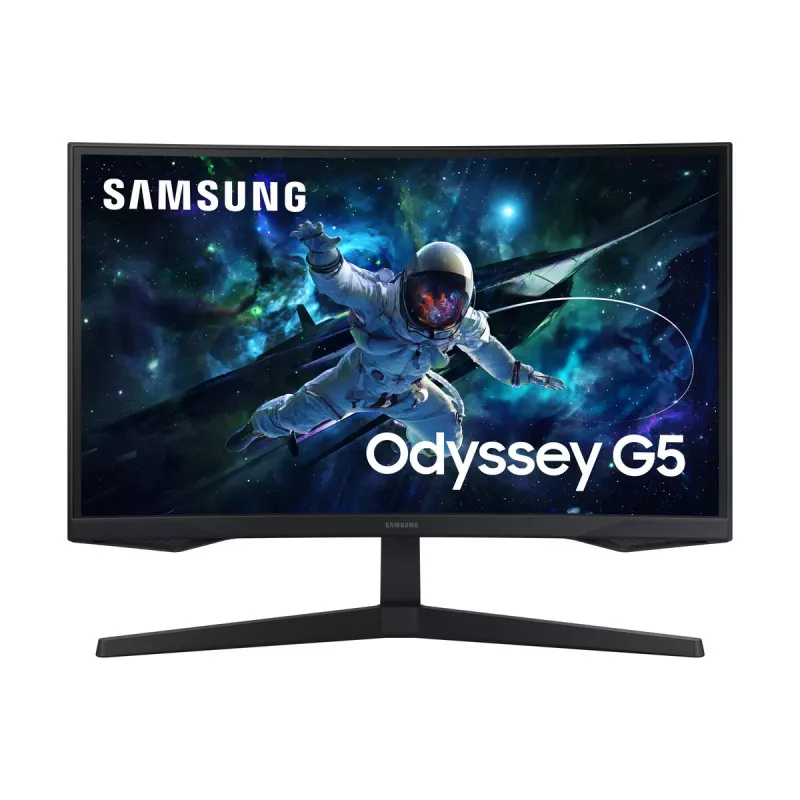 Samsung G55C 27 collu Quad HD 2560x1440 VA LED izliekts monitors 1000R, 165Hz, 1ms, FreeSync, VESA, Melns