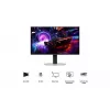 Samsung S32FG810SU 32 collu OLED monitors, 4K UHD, 0,03 ms, regulējams augstums, sudrabs