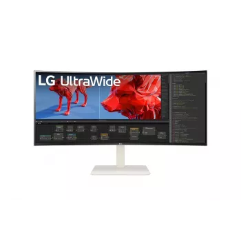 LG 38BR85QC-W dators monitors 96,5 cm (38 inch) 3840 x 1600 pikseļi UltraWide Quad HD+ LCD Balts