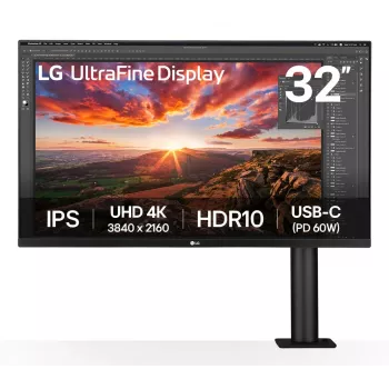 LG 32UN880K-B.AEK 31.5 inch 4K IPS monitors ar Ergo statīvu
