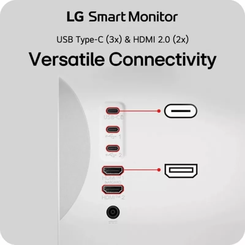 LG 32U850SA-W datora monitors 80 cm (31.5 collu) 3840 x 2160 pikseļi 4K Ultra HD LED balts