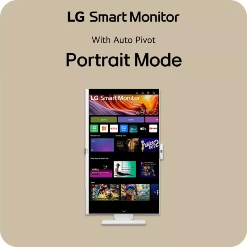 LG 32U850SA-W datora monitors 80 cm (31.5 collu) 3840 x 2160 pikseļi 4K Ultra HD LED balts