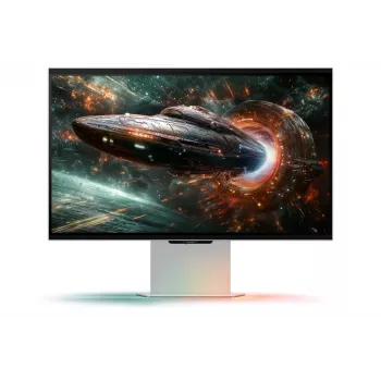 Samsung G90XF 27 collu 4K Ultra HD LCD monitors, sudraba krāsā