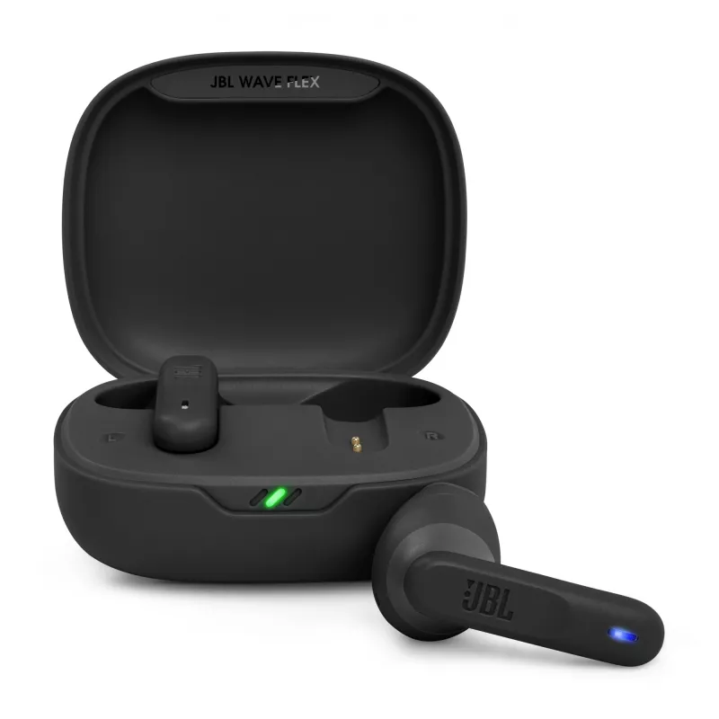 JBL Wave Flex 2 Bezvadu Iekšauss Austiņas Zvaniem/Mūzikai USB Type-C Melnas