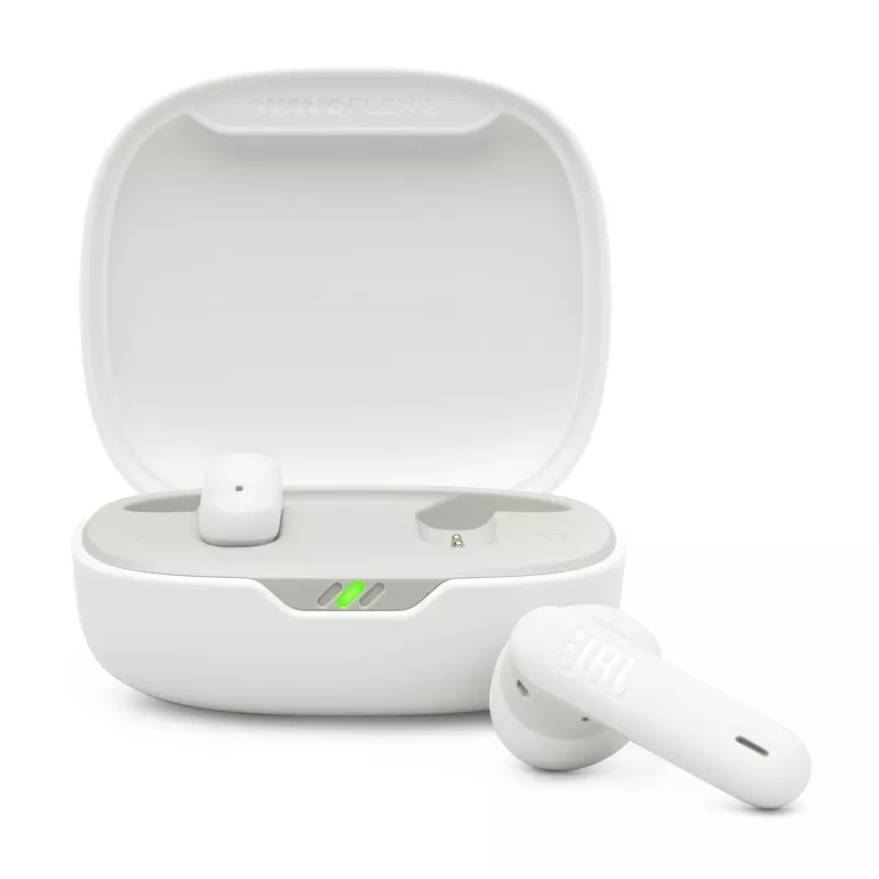 JBL Wave Flex 2 Bezvadu Iekšauss Austiņas Zvaniem/Mūzikai USB Type-C Balts