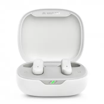 JBL Wave Flex 2 Bezvadu Iekšauss Austiņas Zvaniem/Mūzikai USB Type-C Balts