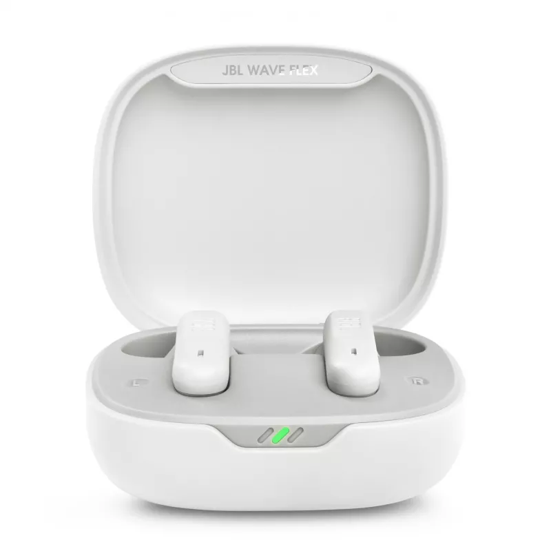 JBL Wave Flex 2 Bezvadu Iekšauss Austiņas Zvaniem/Mūzikai USB Type-C Balts