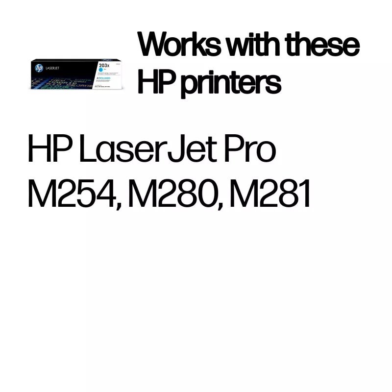 HP 203X High Yield Cyan Original LaserJet Toner Kasetne CF541X
