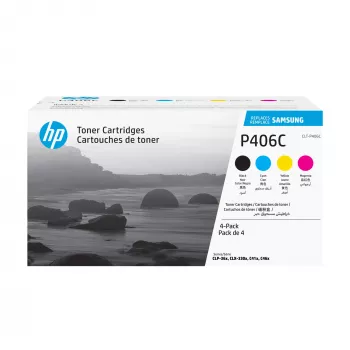 Samsung CLT-P406C 4-pack Cyan/Magenta/Dzeltena/Melna oriģinālā tonera kasetne