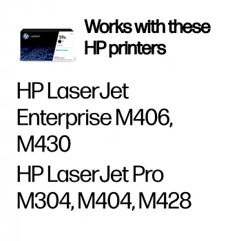 Toneru kasetne HP 59A CF259A melna 3000 lpp