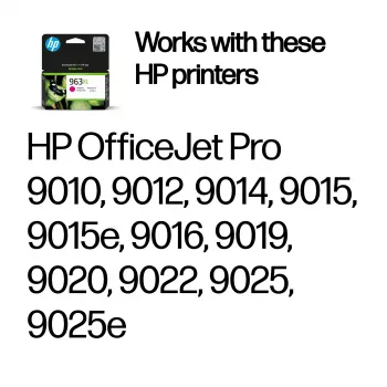 HP 963XL High Yield Magenta Originala tintes kasetne